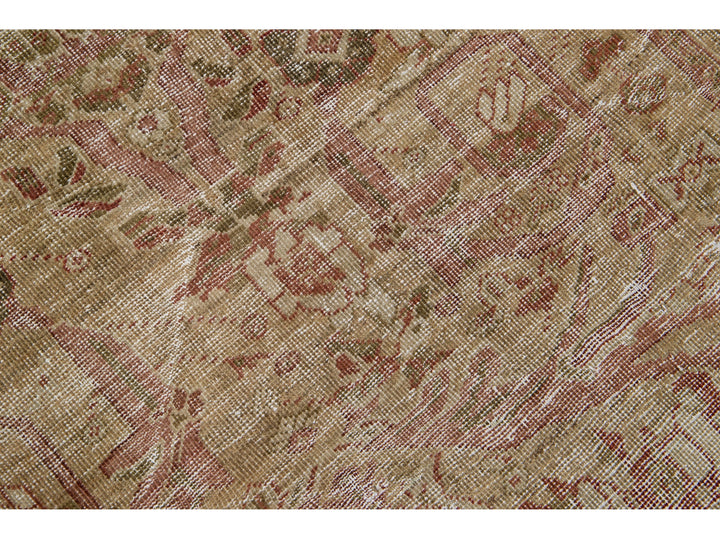 Antique Malayer Wool Rug 5 X 14