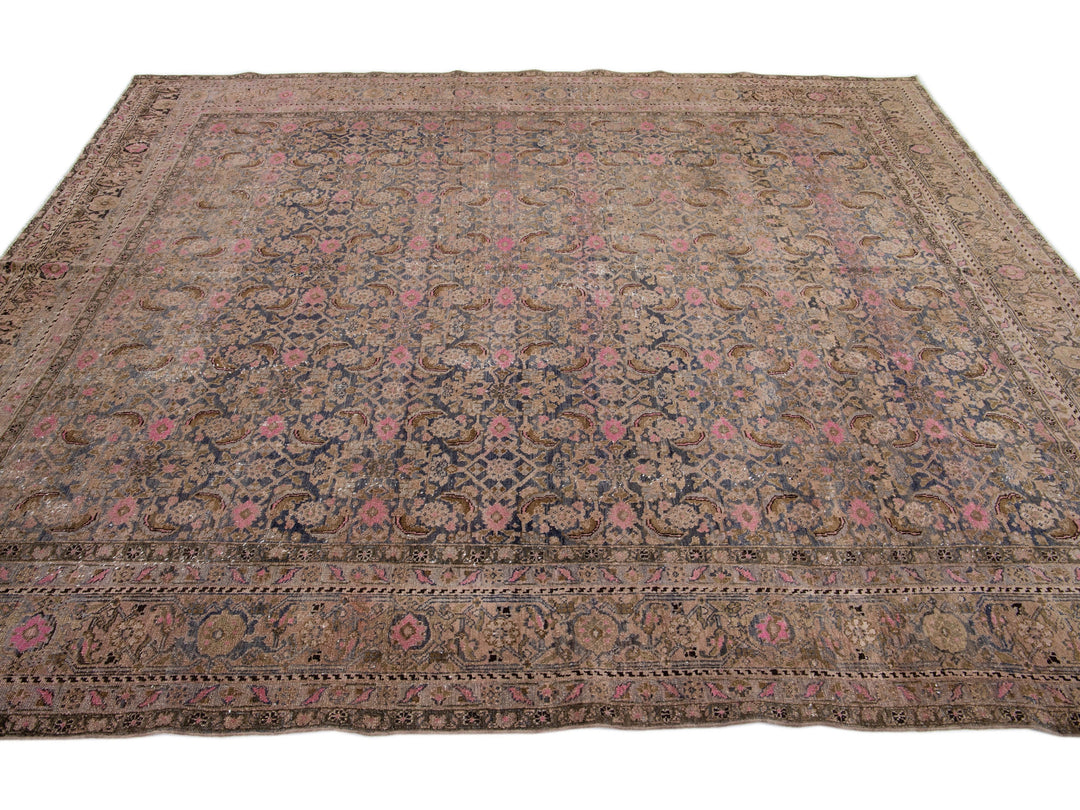 Antique Bidjar Wool Rug 9 X 11