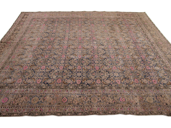 Antique Bidjar Wool Rug 9 X 11
