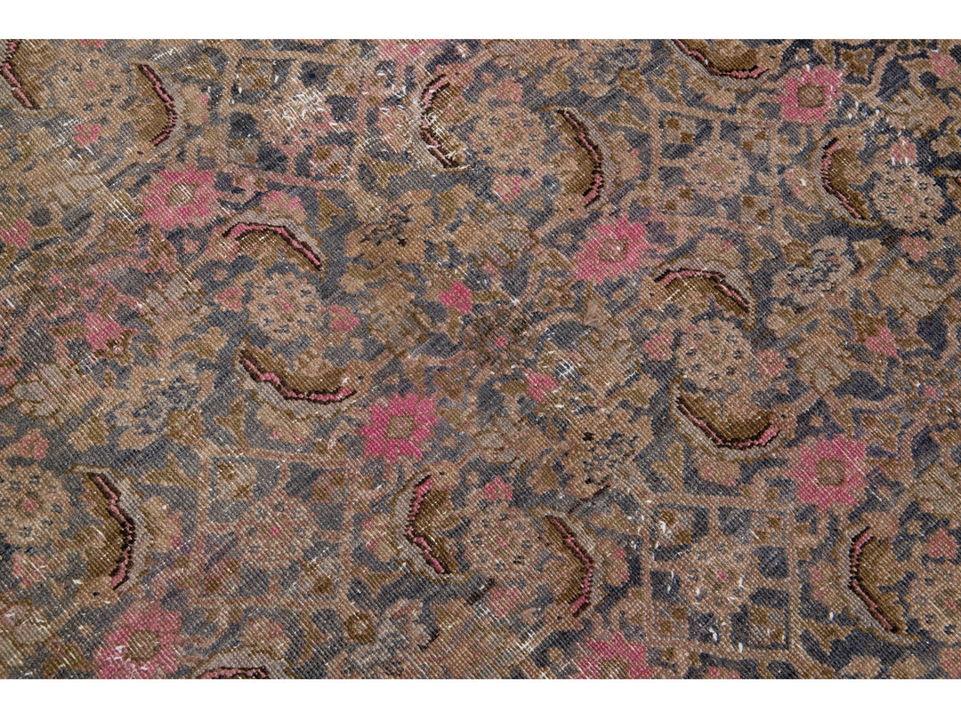 Antique Bidjar Wool Rug 9 X 11