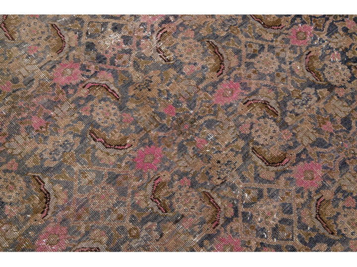 Antique Bidjar Wool Rug 9 X 11