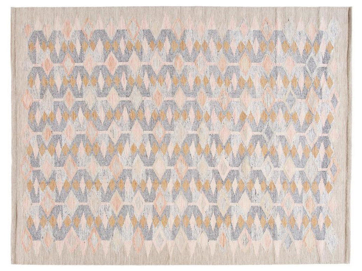 Modern Swedish Wool Rug 9 X 12