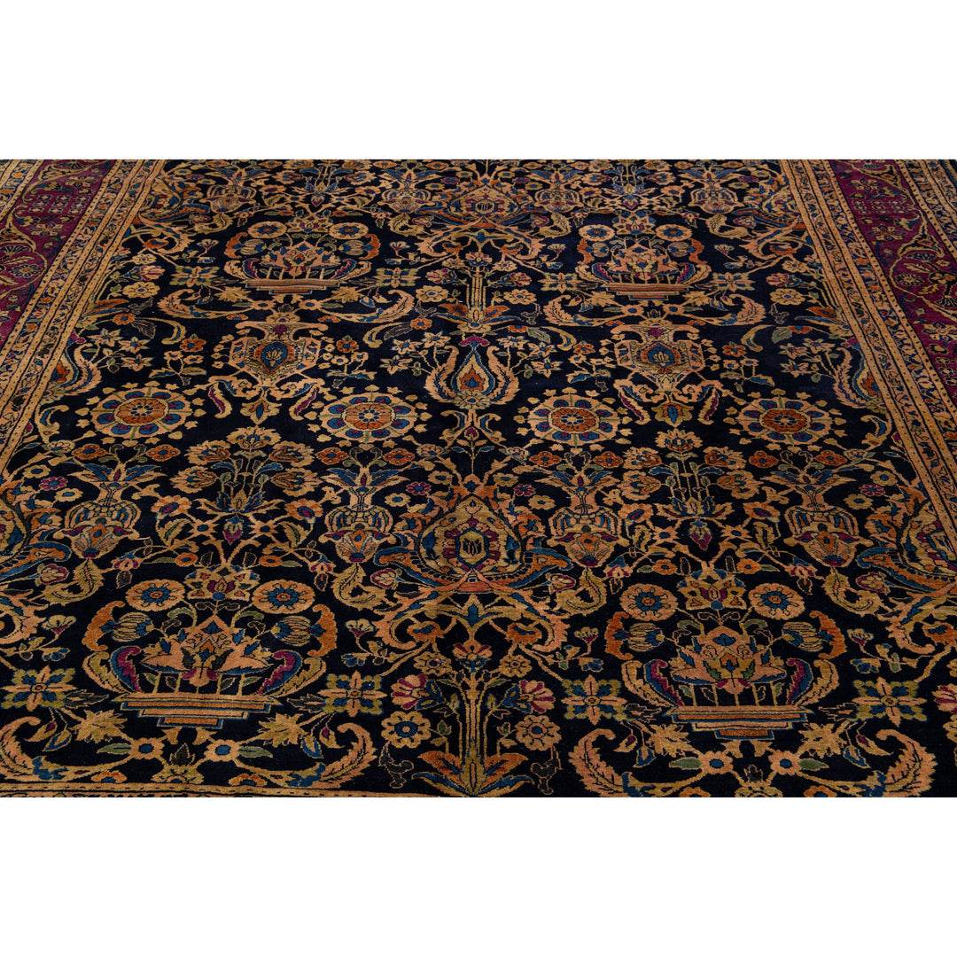 Antique Persian Sarouk Farahan Wool Rug 9 x 11