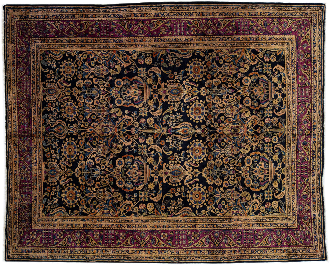 Antique Persian Sarouk Farahan Wool Rug 9 x 11