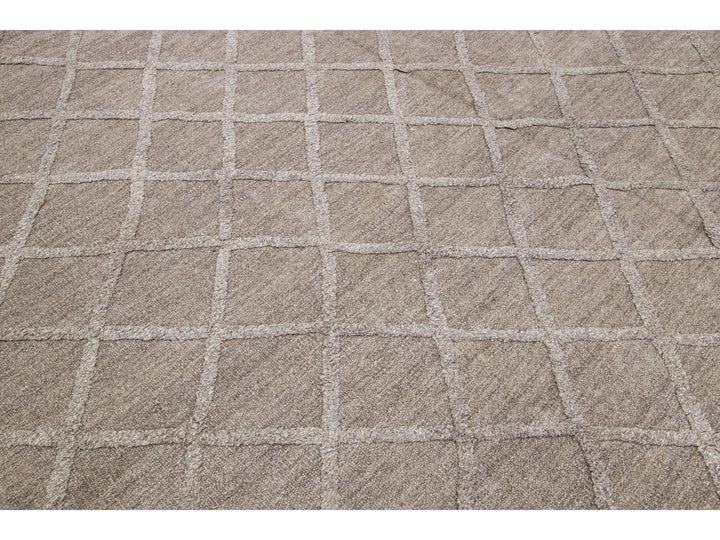 Modern Flaweave Wool Rug 12 X 15