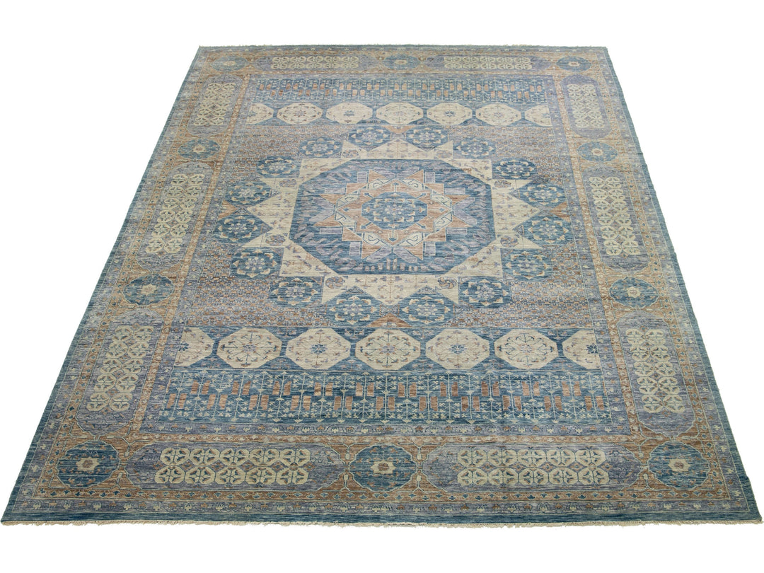 Modern Mamluk Wool Rug 17 x 24