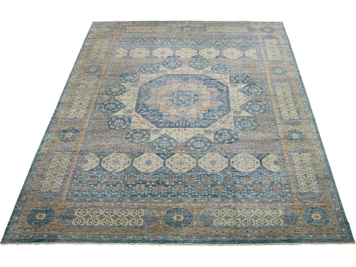 Modern Mamluk Wool Rug 17 x 24