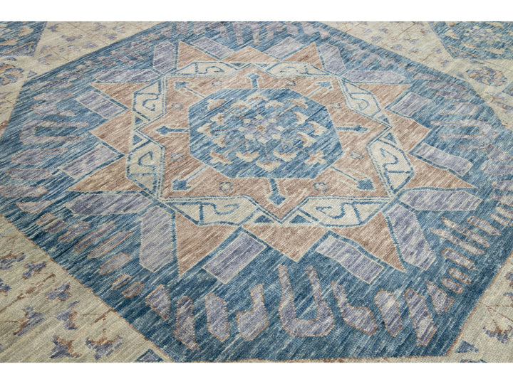 Modern Mamluk Wool Rug 17 x 24