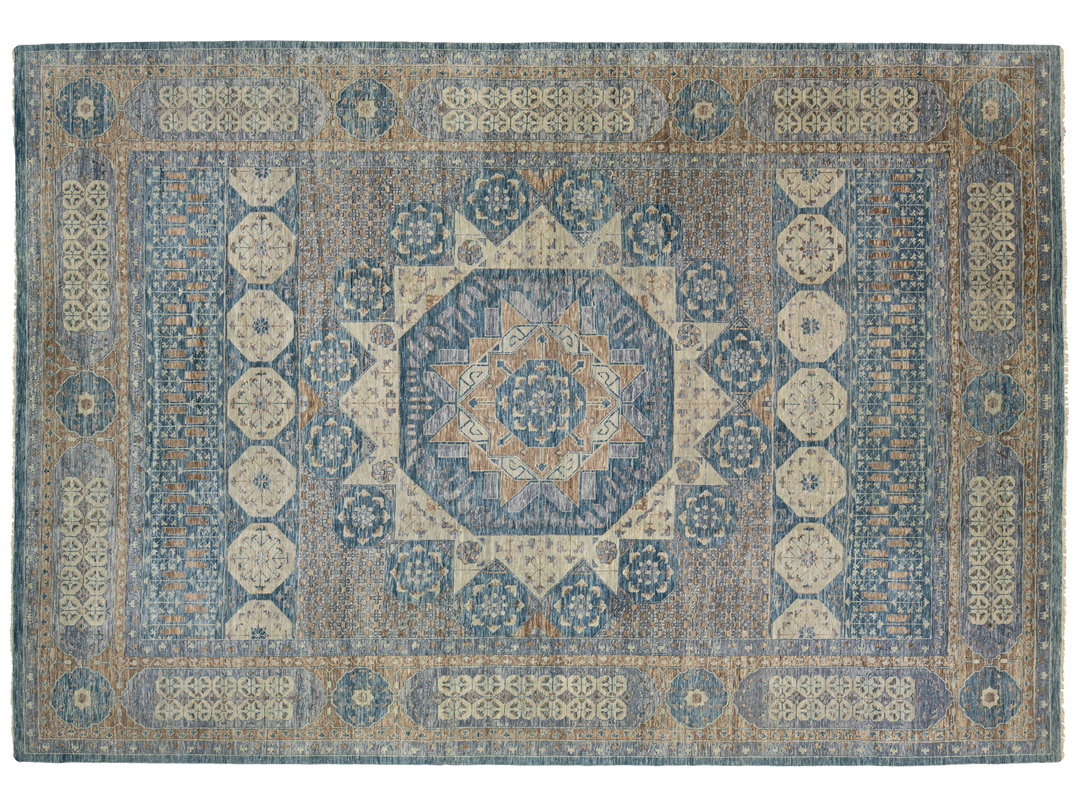 Modern Mamluk Wool Rug 17 x 24