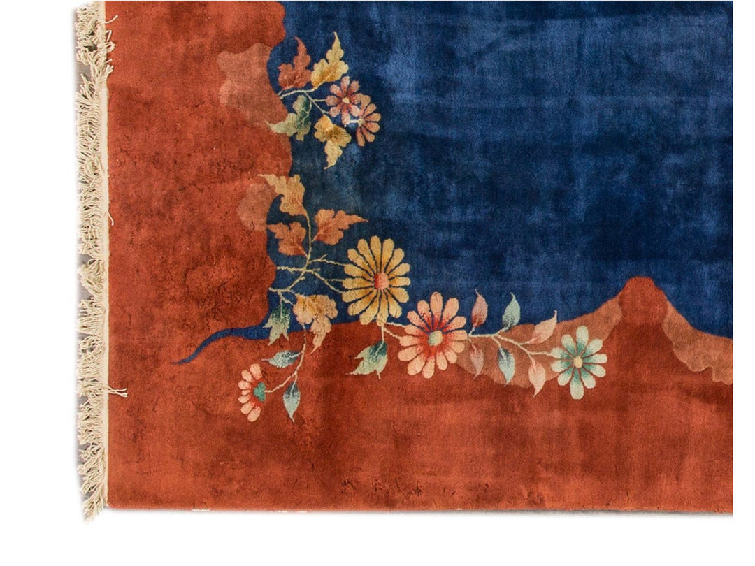 Antique Chinese Peking Wool Rug 9 X 11