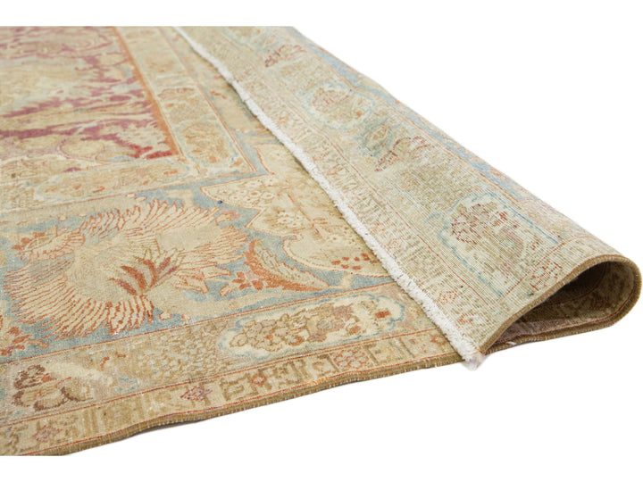 Antique Tabriz Wool Rug 10 X 14
