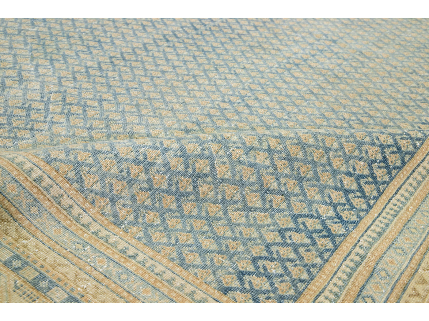 Antique Tabriz Wool Rug 9 X 12