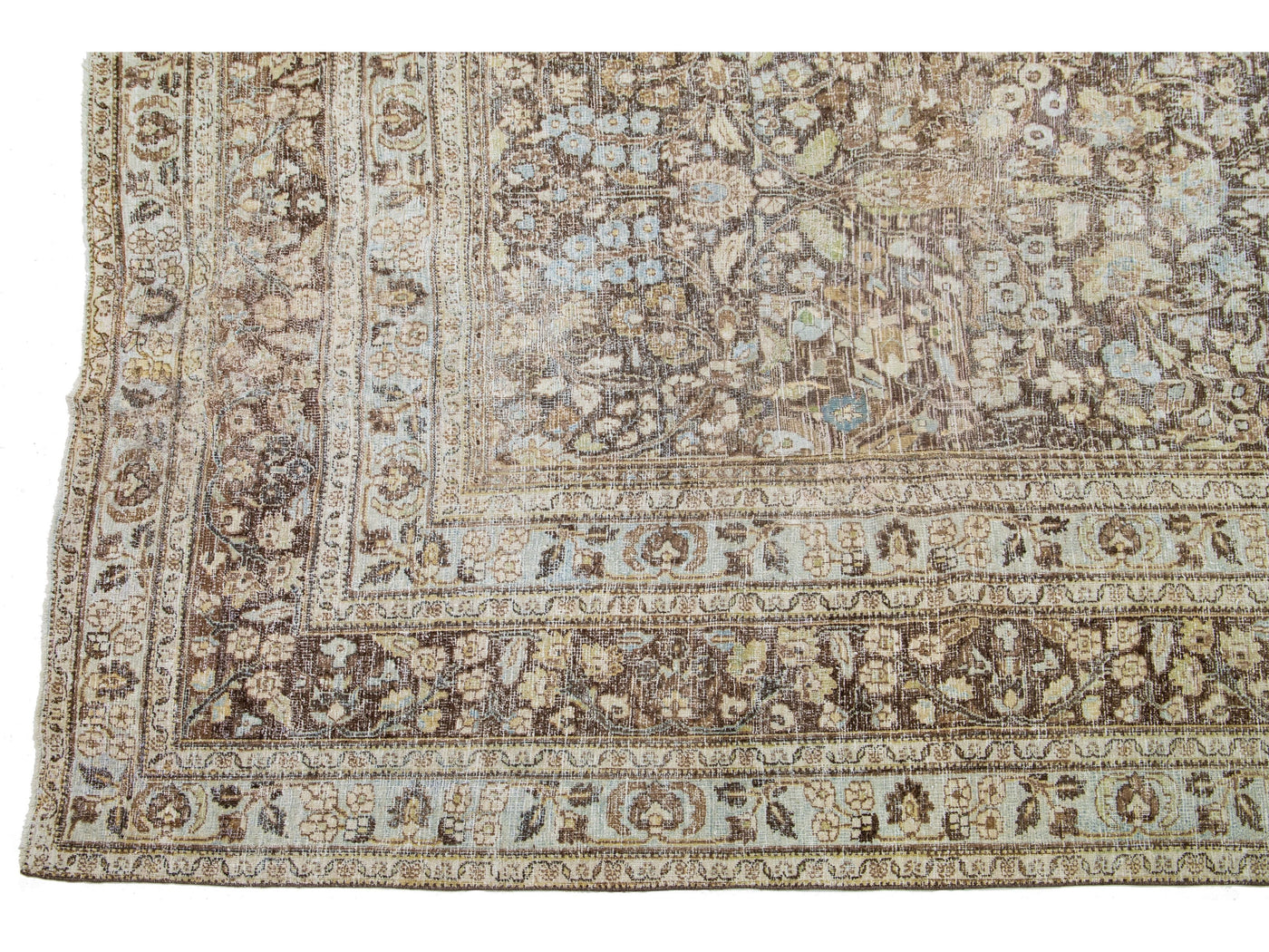 19th Century Antique Tabriz Wool Rug 13 X 18