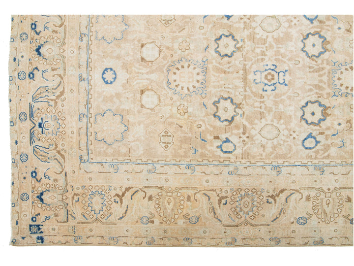 Antique Persian Malayer Wool Rug 10 X 14