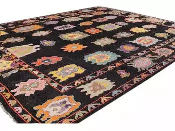 Modern Turkish Tulu Wool Rug 14 X 17