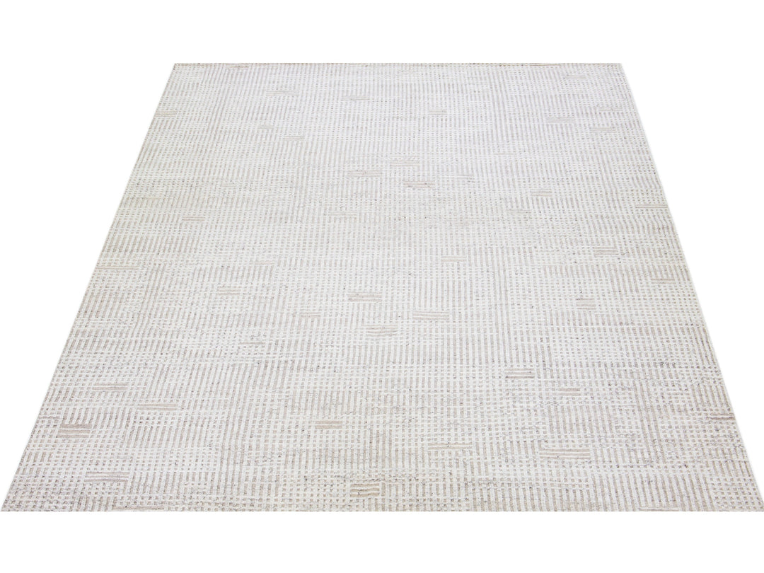 Modern Moroccan Wool Rug 10 X 14