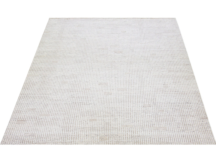 Modern Moroccan Wool Rug 10 X 14