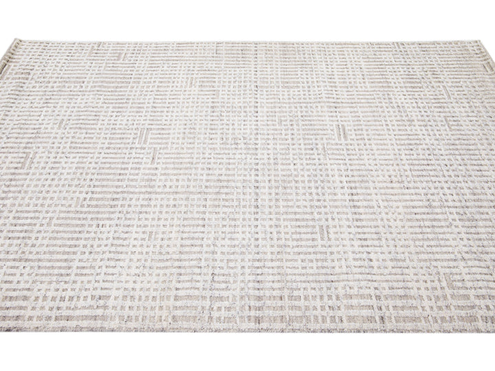 Modern Moroccan Wool Rug 5 X 8