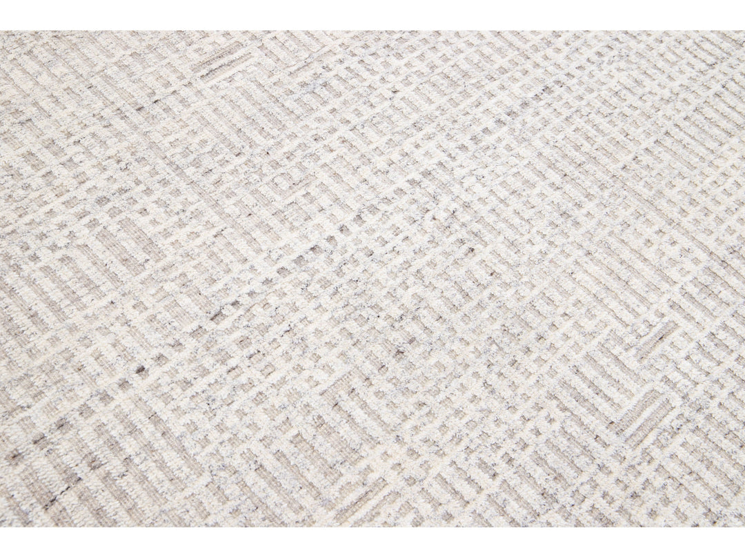 Modern Moroccan Wool Rug 5 X 8