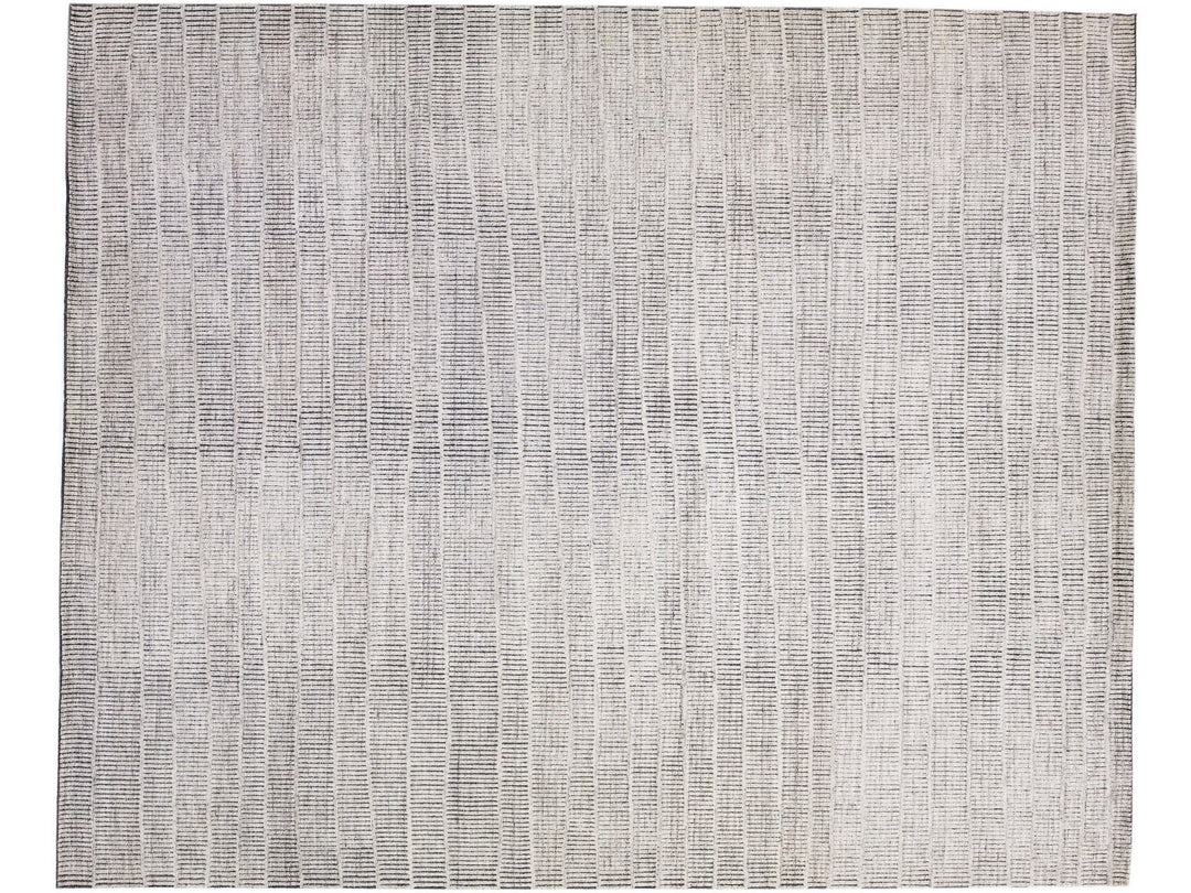 Modern Moroccan Wool Rug 12 X 15