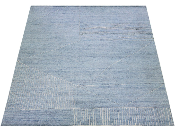 Modern Moroccan Wool Rug 12 X 15