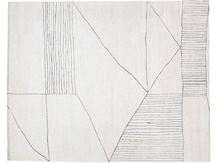 Modern Moroccan Wool Rug 12 X 15