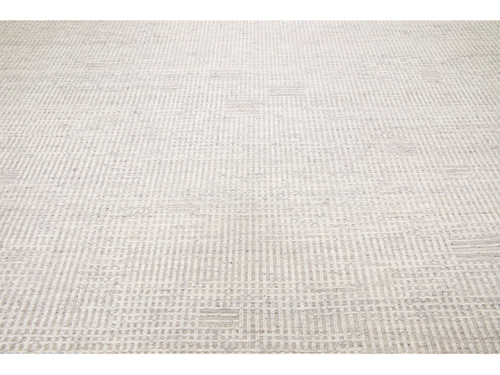 Modern Moroccan Wool Rug 12 X 15