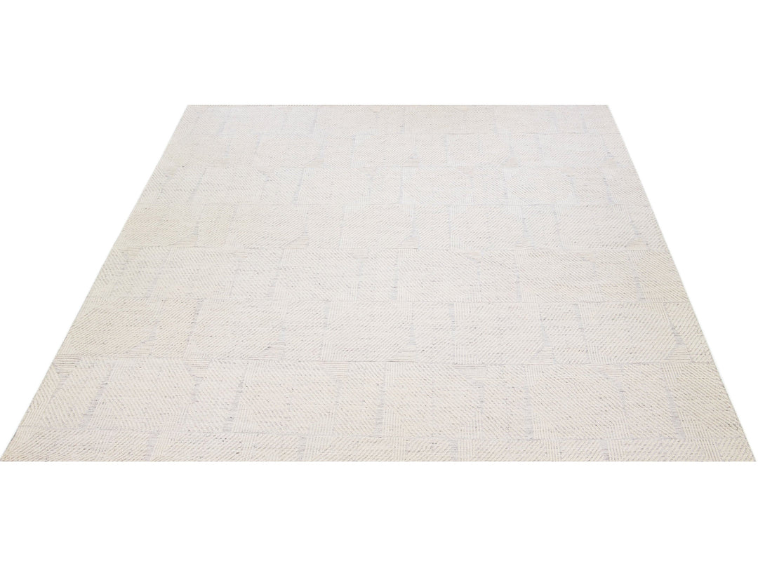 Modern Moroccan Wool Rug 12 X 15