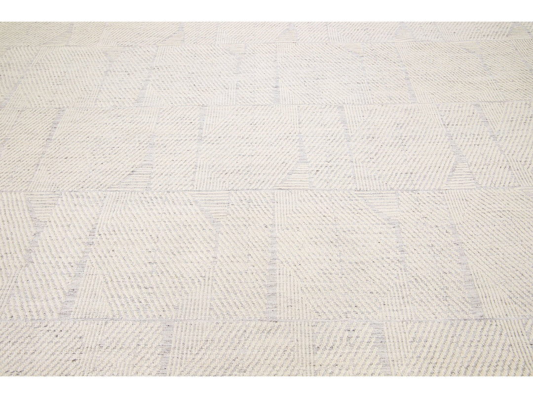 Modern Moroccan Wool Rug 12 X 15