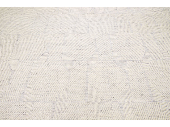 Modern Moroccan Wool Rug 12 X 15