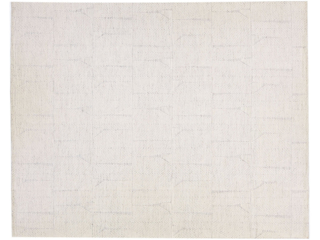 Modern Moroccan Wool Rug 12 X 15