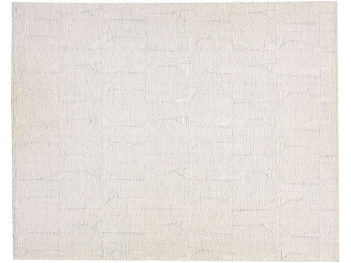 Modern Moroccan Wool Rug 12 X 15