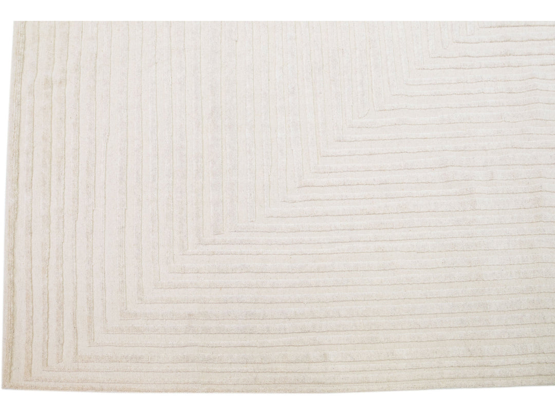 Modern Moroccan Wool Rug 12 X 15