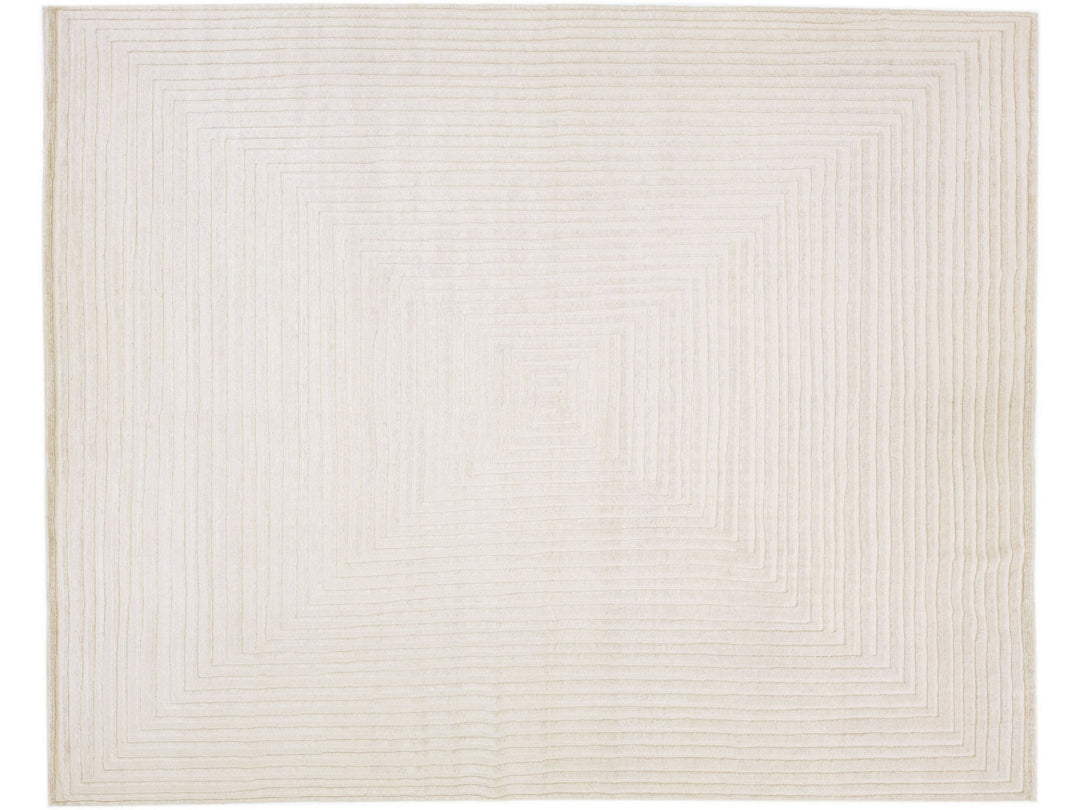 Modern Moroccan Wool Rug 12 X 15