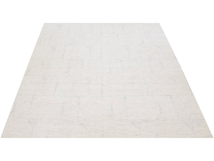 Modern Moroccan Wool Rug 10 X 14