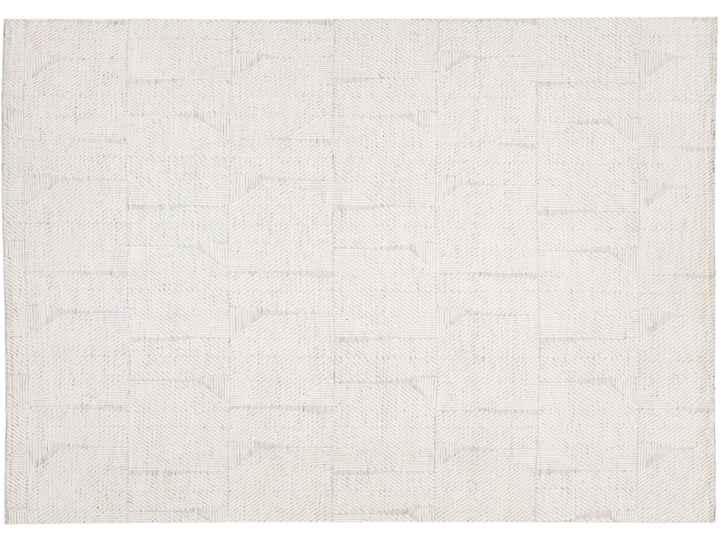 Modern Moroccan Wool Rug 10 X 14