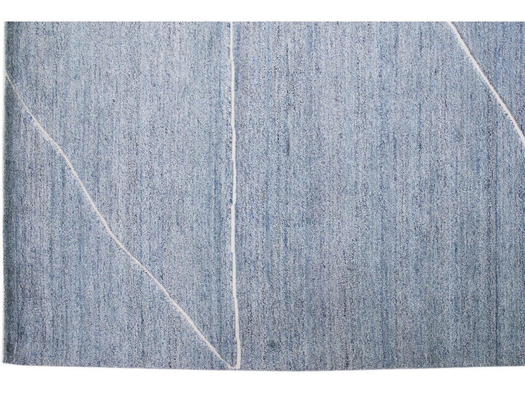 Modern Moroccan Wool Rug 10 X 14