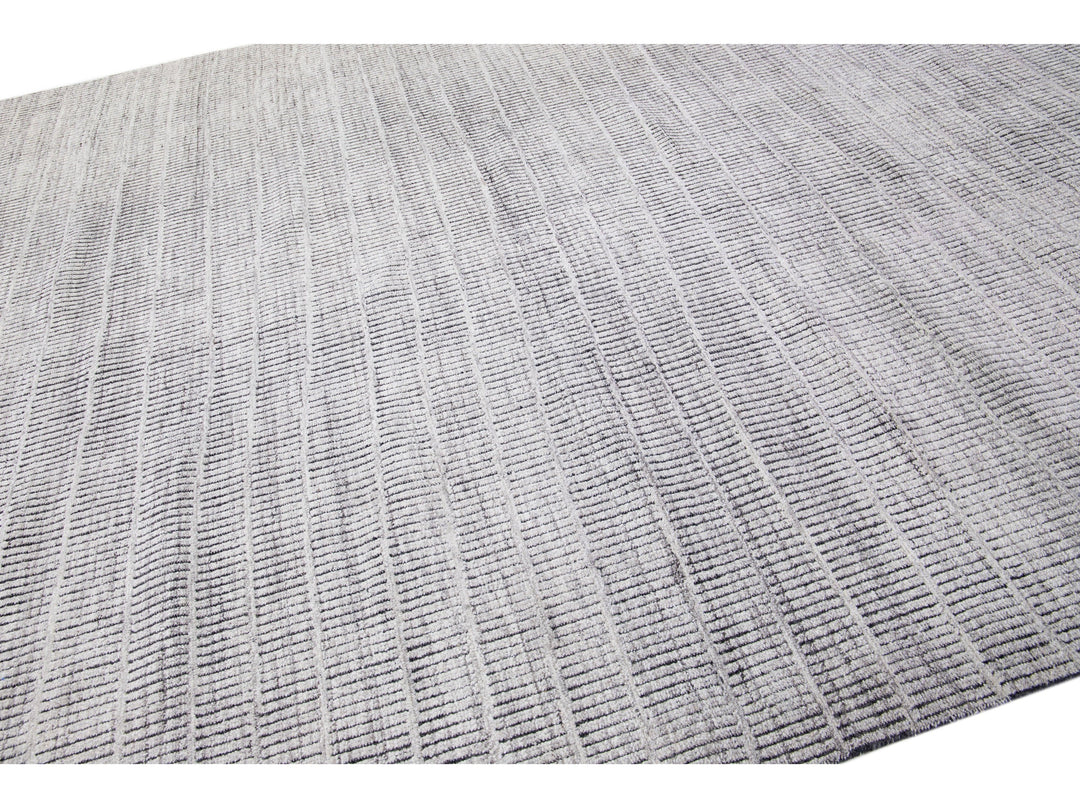 Modern Moroccan Wool Rug 10 X 14