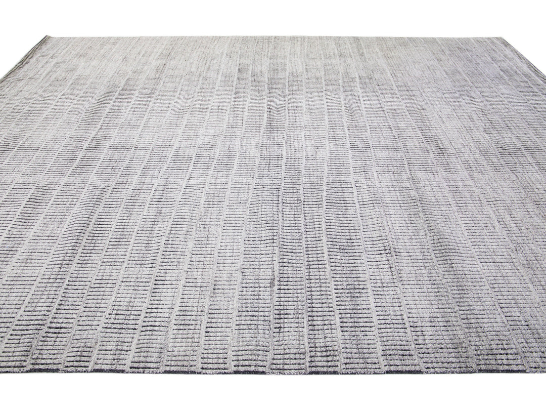 Modern Moroccan Wool Rug 10 X 14