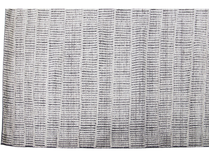 Modern Moroccan Wool Rug 10 X 14