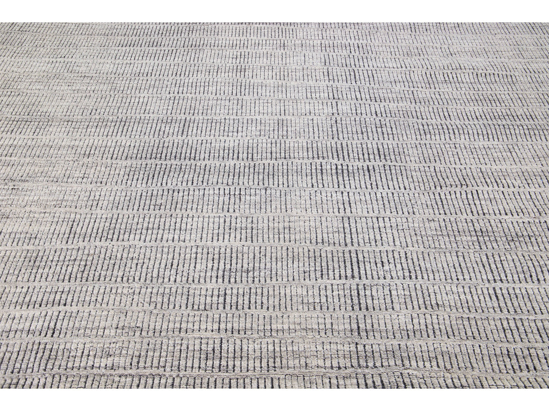 Modern Moroccan Wool Rug 10 X 14