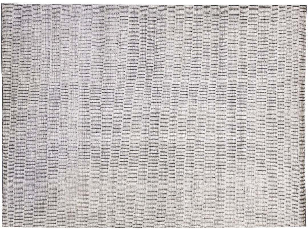 Modern Moroccan Wool Rug 10 X 14