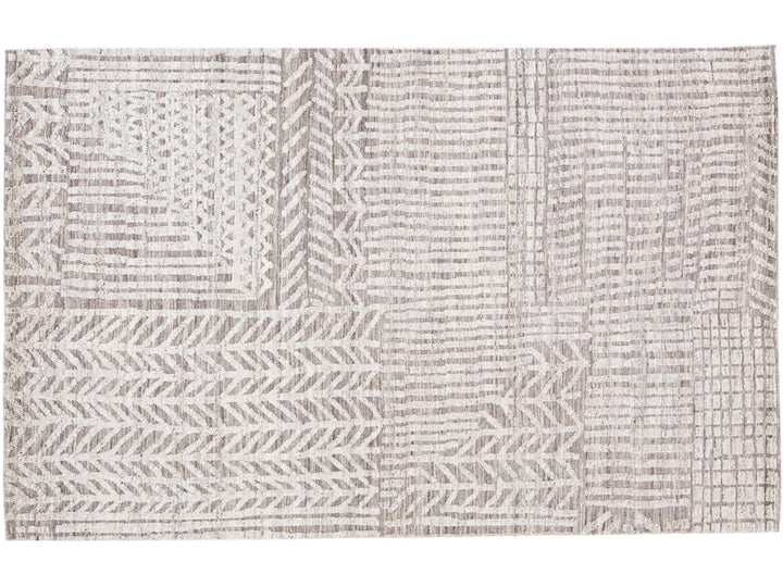 Modern Moroccan Wool Rug 5 X 8