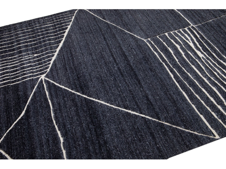 Modern Moroccan Wool Rug 5 X 8