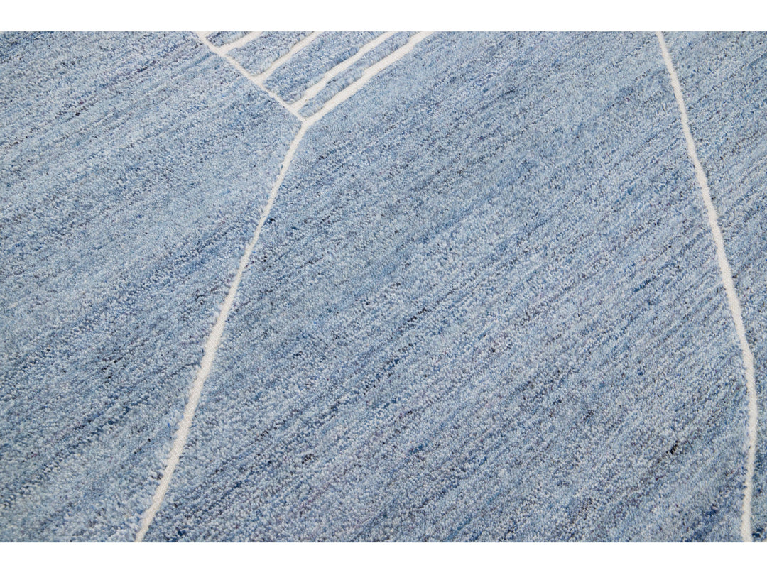 Modern Moroccan Wool Rug 5 X 8