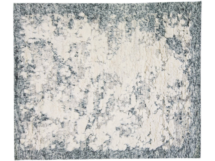 Modern Abstract Moroccan Wool Rug 8 X 10