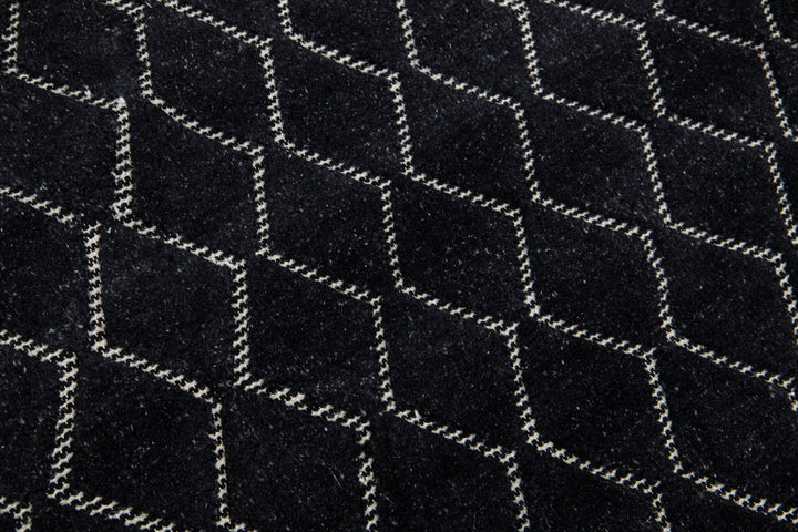 Modern Moroccan Style Wool Rug 9 x 12