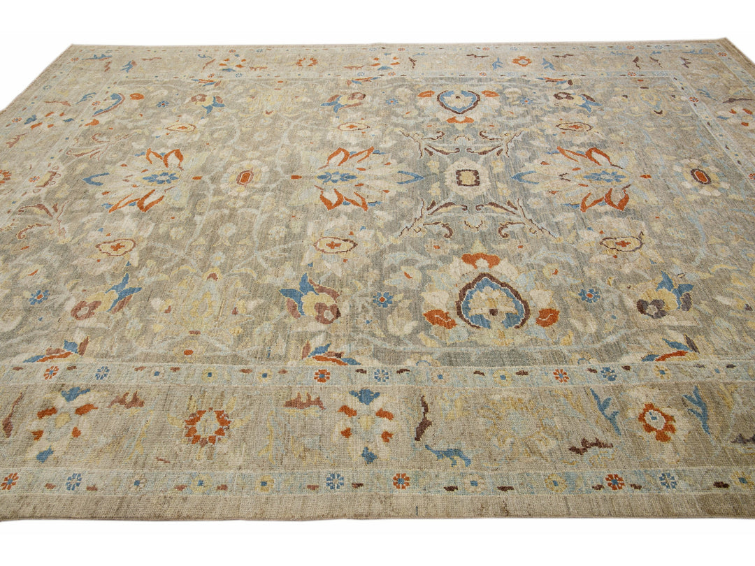 Modern Sultanabad Wool Rug