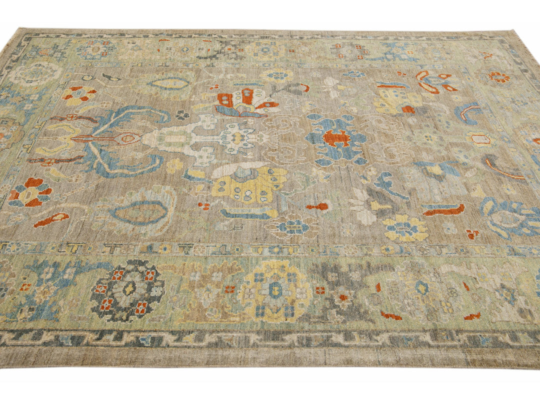 Modern Sultanabad Wool Rug 7 X 10