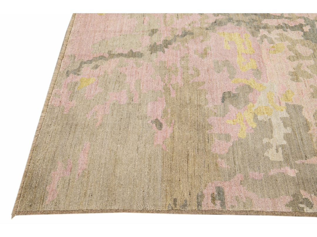 Modern Abstract Wool Rug 7 X 8